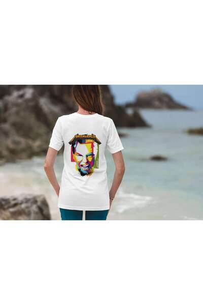 iLovePrints Colorful Metallica Illustration Tshirt