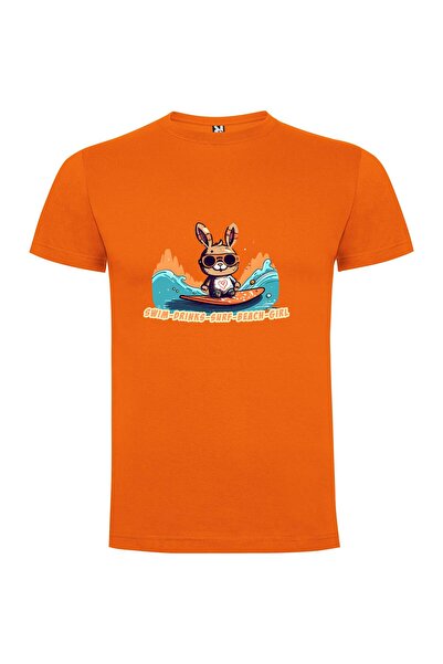 iLovePrints Bunny Surfing Sensation Tshirt