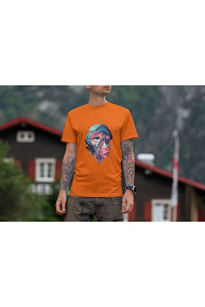 iLovePrints Abstract Geometric Art of a Woman Tshirt