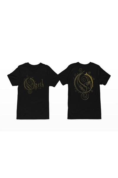 iLovePrints Opeth Logo Yellow/Black T-Shirt