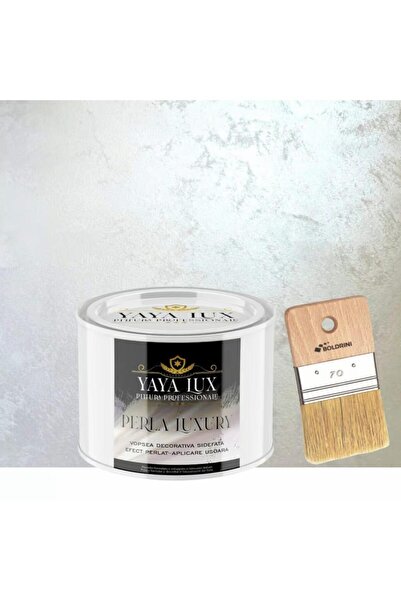 YaYa Color Vopsea Decorativă Perla Luxury Alb Perlat 0,5L cu fulgi perlați – ...