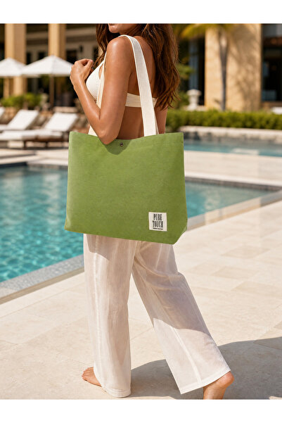 Pure Touch Premium Canvas Bag, Washable, Water-Repellent Fabric Lining, Magne...