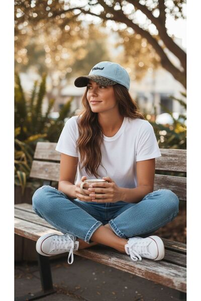 wesley wear Unisex leopar desenli Kot Şapka
