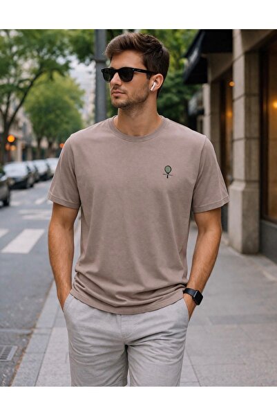 grand coco Men's vision lycra supreme fabric crew neck short sleeve t-shirt