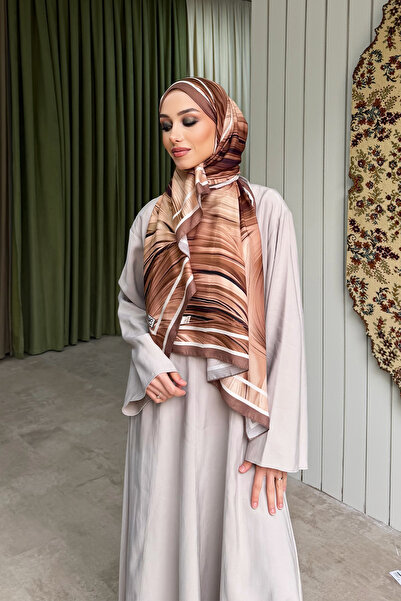 KUQOS شال أكوا ناعم منقوش من أهنك