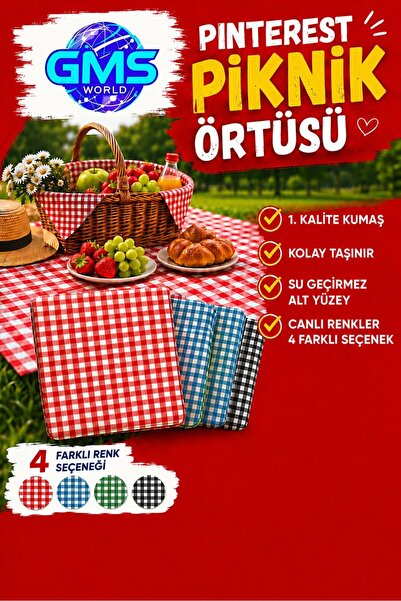 GMS WORLD PİNTEREST PİKNİK ÖRTÜSÜ 170X170