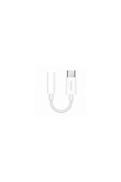 Generic Foneng Καλώδιο 3.5mm jack – USB-C, 10 cm, Λευκό