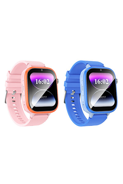 Hoco Παιδικό Smartwatch, Y101, Κάρτα SIM, Κλήσεις Bluetooth, Ροζ/Μπλε