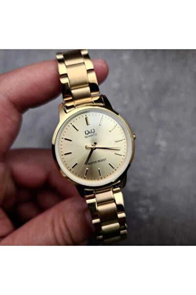 Q&Q Kadın Kol Saati Gold Tasarım 30mm çap