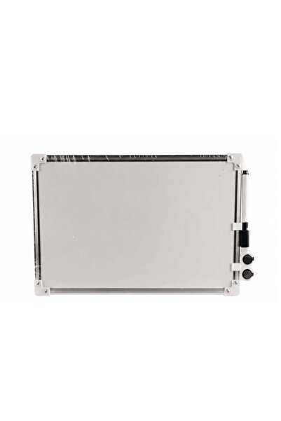 Fara brand Tabla cu stergere magnetica alba cu doua fete, rama aluminiu 40x60cm