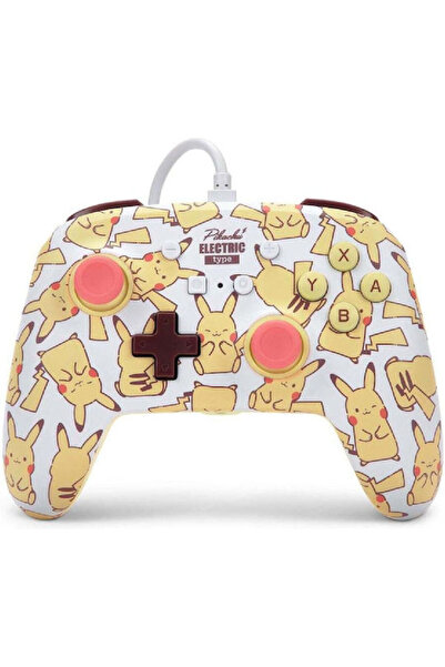 Powera Ενισχυμένο Ενσύρματο Χειριστήριο για Switch Pikachu Blush