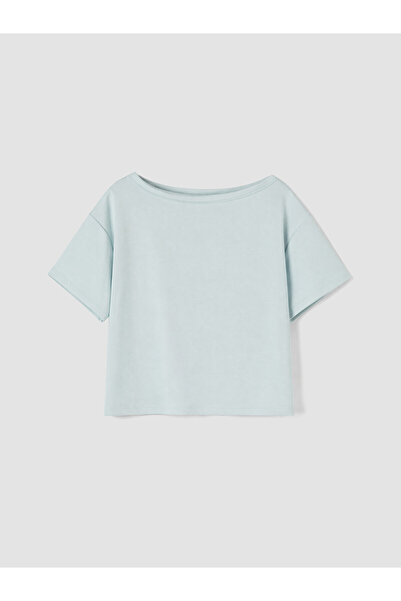 LC Waikiki Nevavm Kayak Neck Oversize Soft Touch Women's T-Shirt