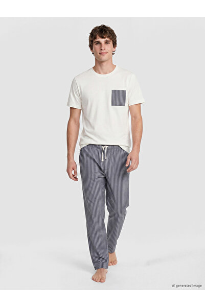 LC Waikiki Timeless Clothing & Timeless Choices Standard Fit Striped Men's Pa...