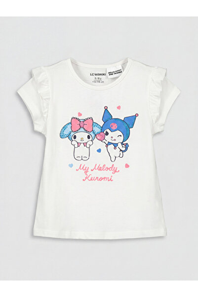 LC Waikiki New Season Lcw Kids White Printed Boys' T-Shirt Set