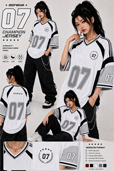 DEEFWEAR Champion 07 Jersey Oversize Streetwear Forma