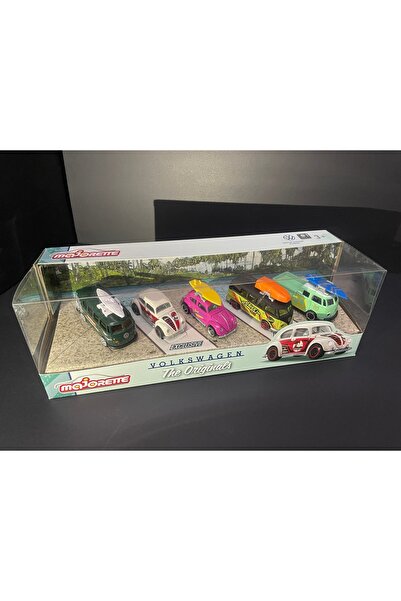 Majorette Vw the Original Surf T1 Minibus - Turtle Set of 5