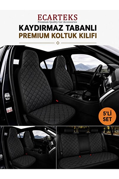 ECARTEKS PREMİUM QUALİTY CAR ACCESSORİES 5li Oto Koltuk Minder Seti Terletmez...
