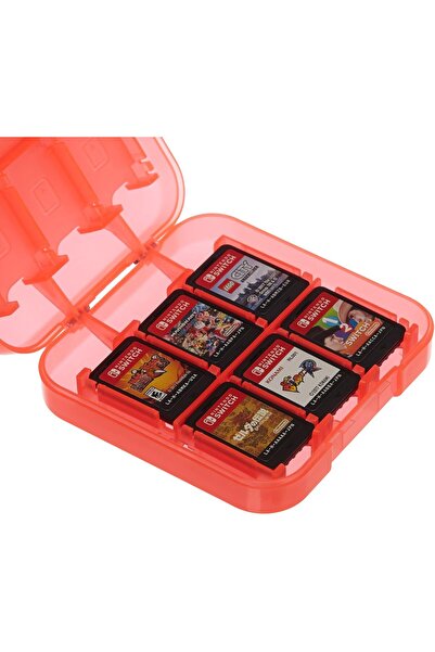 Amazon basics Nintendo Switch Game Carrying Case from - Red Color