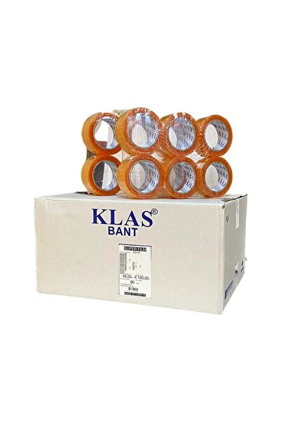 İBTAŞ KLAS RockTape 45mm x 100 Metre Hotmelt Şeffaf Koli Ambalaj Paketleme Ba...