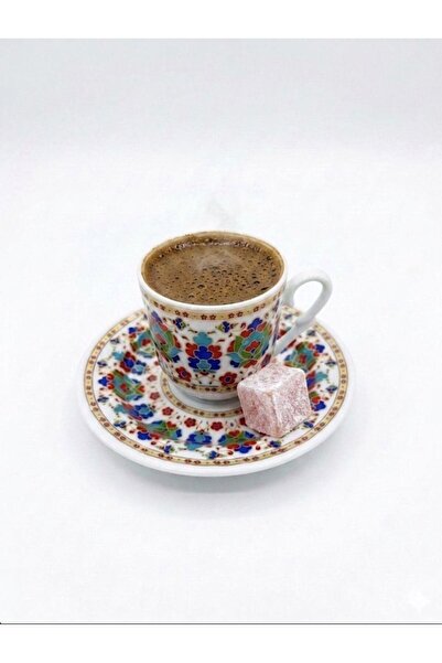 Altabi Porcelain Coffee Set for 6 People |   Special Design |   90 ml