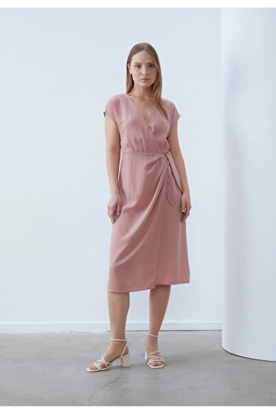 ANNA FİELD Rochie Midi de Damă, Stil Petrecut, Culoare Roz, Mărimea S