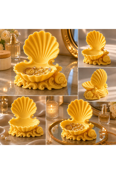 farist Seashell Jewelry and Gem Organizer – Decorative Oyster Design – 3D Pri...