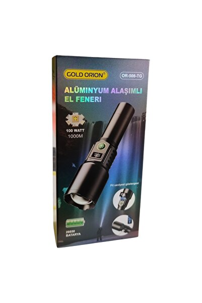 Orion Alüminyum Alaşımlı El Feneri 1 Metre Mesafeli Göstergeli type C