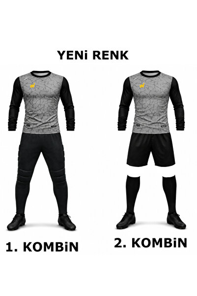 Wallzon Kaleci Forma,Eşofman,Şort,Konç Buffon Model 4 lü Set(Formaya İsim Bas...