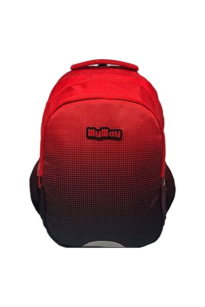 OEM Rucsac degrade roșu-negru My Way - 31x19x42cm