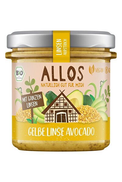 Allos Crema tartinabila cu linte galbena si avocado fara gluten,