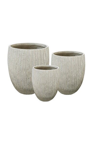 MONDEX Set de ghivece Prima HEVRA 53x53x65.5/41.5x41.5x54.5/31x31x43 cm Set de 3
