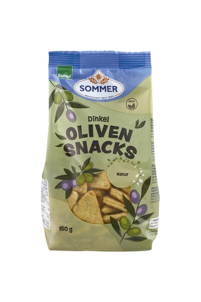 SOMMER Snack vegan din spelta cu masline,