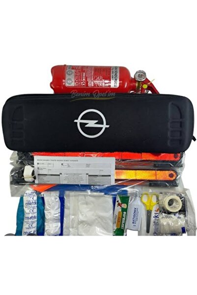 Opel ORİJİNAL TRAFİK SETİ & İLK YARDIM ÇANTASI & 1 KG YANGIN TÜPÜ