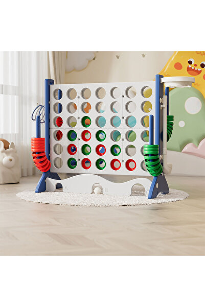 Ma Baby Giant 4 in A Row Game, Height Adjust Jumbo Yard Game Set for Kids & A...