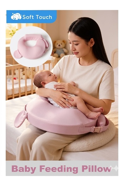 Soft Touch Baby Nursing Pillow, Breastfeeding Support Cushion with Adjustable...