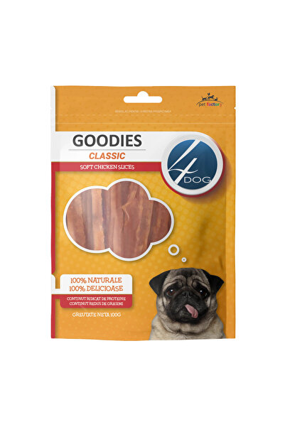 4dog GOODIES Μαλακές Λωρίδες Κοτόπουλου Λιχουδιές Σκύλου 100γρ