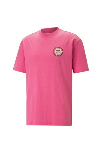 Puma Tricou bărbătesc cu mânecă scurtă, cu imprimeu Downtown, mărimea L