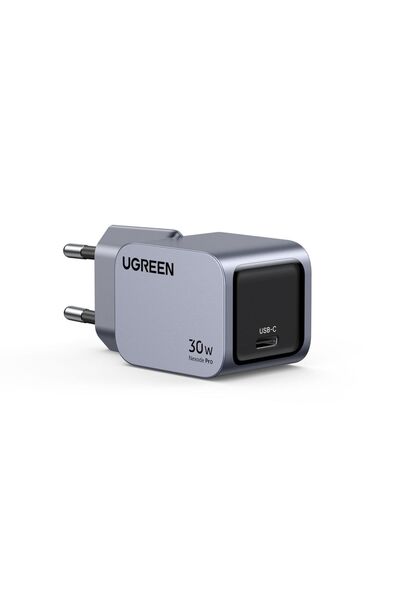 Ugreen Nexode Pro 30W USB-C GaN Γρήγορος Φορτιστής, Γκρι