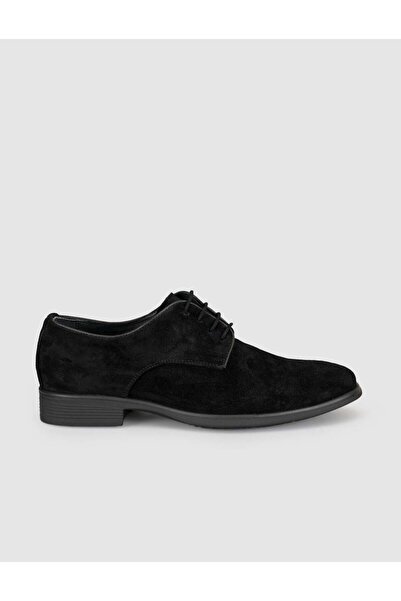 Cabani Black Suede Genuine Leather Men's Classic Shoes