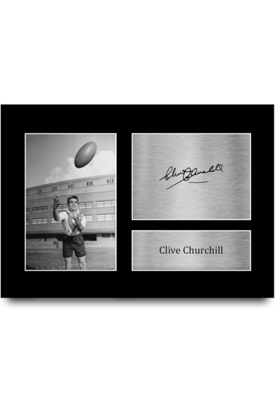 HWC Trading Clive Churchill Australia Gifts Printed Signed Autograph Picture ...