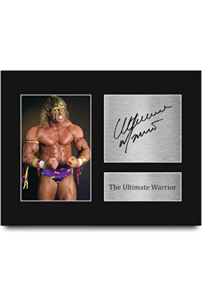HWC Trading The Ultimate Warrior Gifts Signed Printed Autograph WWF WWE Wrest...