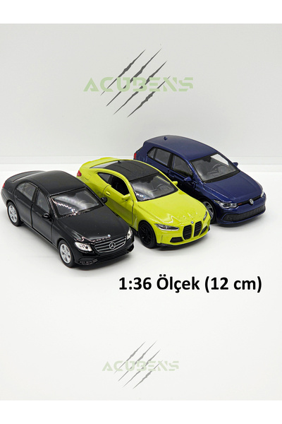 Acubens Diecast Metal Model Çek Bırak Oyuncak Arabalar (BMW M4, 2016 Mercedes...