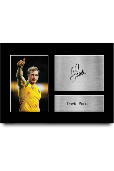 HWC Trading David Pocock Australia Gifts Printed Signed Autograph Picture for...