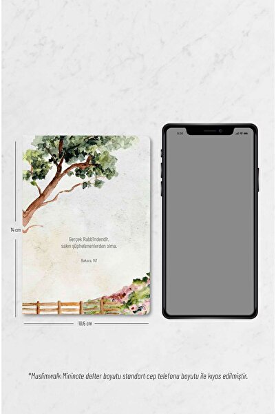 MuslimWalk Fide – Ayet & Doğa Temalı – 3’lü Mininote Defter