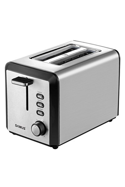 Samus BUENO 800W Prăjitor de pâine din oțel inoxidabil cu 2 compartimente, cu...