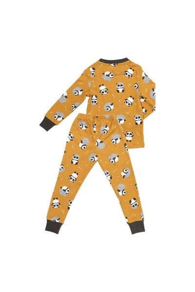 Slumbersac Pijamale din bumbac organic 100%, Panda, 5-6 ani