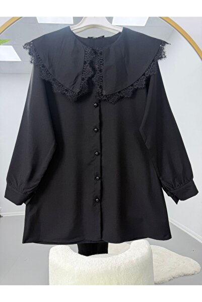 EC MODA Tunic with Lace Collar