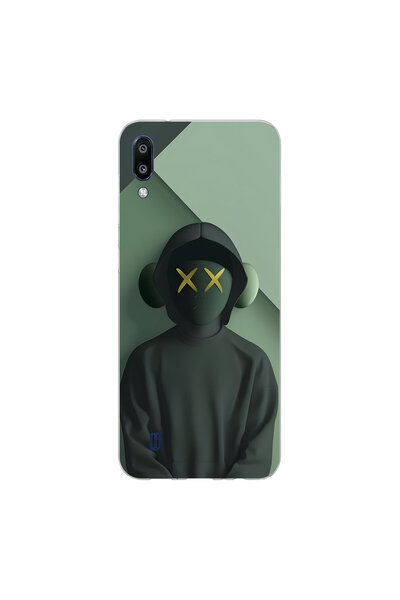 PPKin Samsung Galaxy M10 Compatible No Face 1 Design Transparent Case