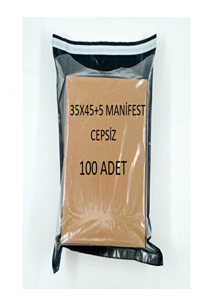 CAC PLASTİK 35X45+5 100 ADET CEPSİZ PREMİUM SU GEÇİRMEZ VE DAYANIKLI ŞEFFAF G...