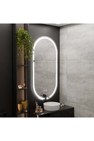 La Cucu Oglinda LED Ovala, 50x100cm, Velara Touch, Sistem Dezaburire, Dimabila